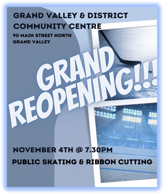 Grand Valley & District Community Centre Grand Reopening